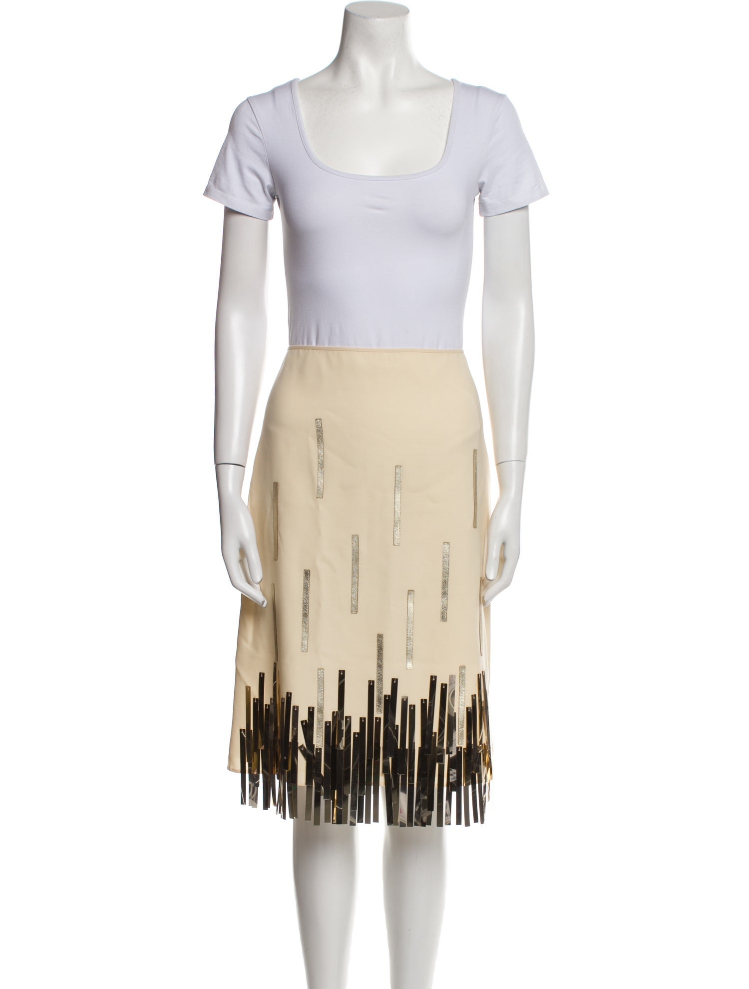 Lanvin Wool Patterned Skirt Set